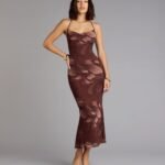 Petal Play Floral Mesh Midi Dress