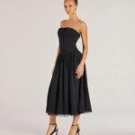 Stylish Moment Drop Waist A-Line Midi Dress