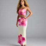 Sandy Shores Tropical Floral Maxi Skirt