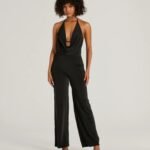 Impressive Momemt Cowl Neck Strappy Wide-Leg Jumpsuit
