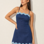 Scalloped Edge Cami Mini Dress