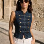 Napoleon Double Breasted Denim Top